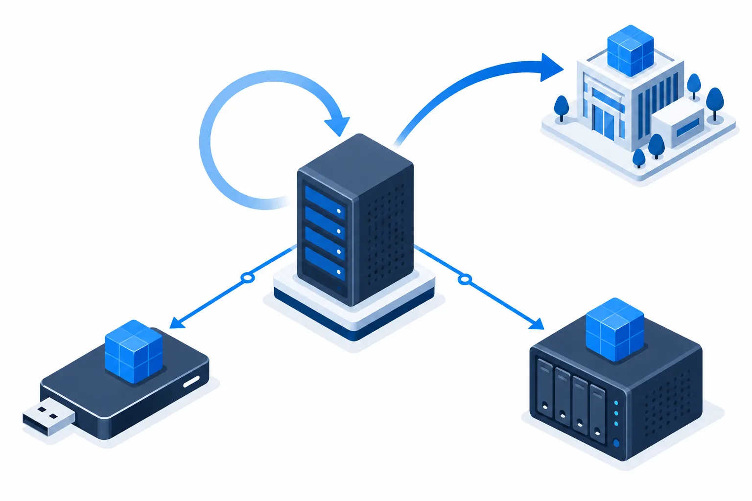 Резервное копирование Windows Server встроенными средствами по правилу 3-2-1